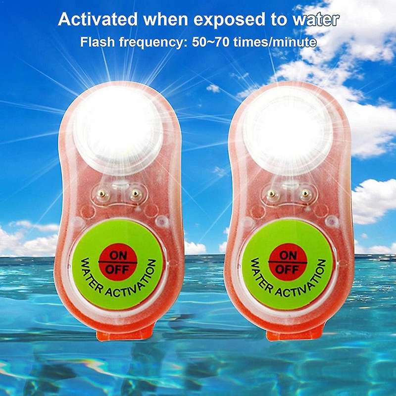 2pcs Surfing Life Jacket Light Led Lithium Life Vest Light Marine