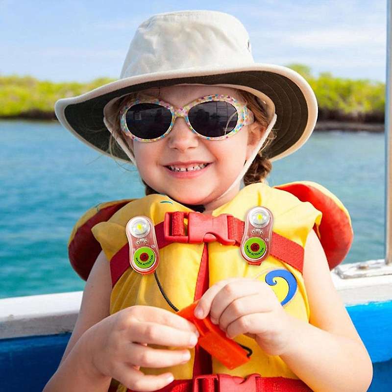 2pcs Surfing Life Jacket Light Led Lithium Life Vest Light Marine