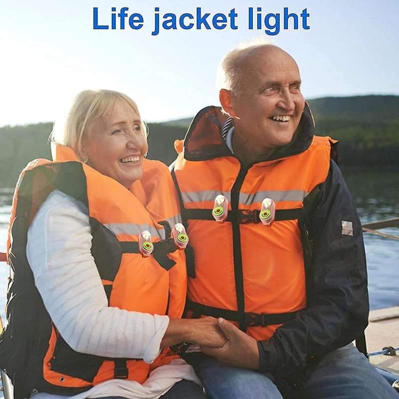 2pcs Surfing Life Jacket Light Led Lithium Life Vest Light Marine