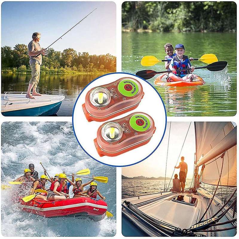 2pcs Surfing Life Jacket Light Led Lithium Life Vest Light Marine