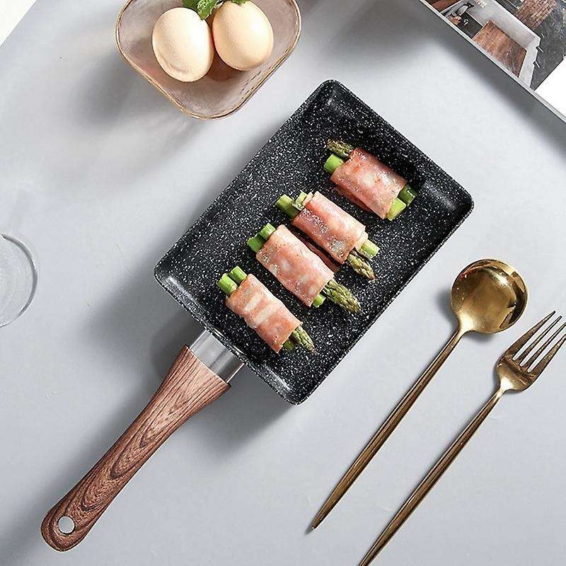 Square Non-stick Fried Eggs Pans Stainless Steel Breakfast Pot Mini