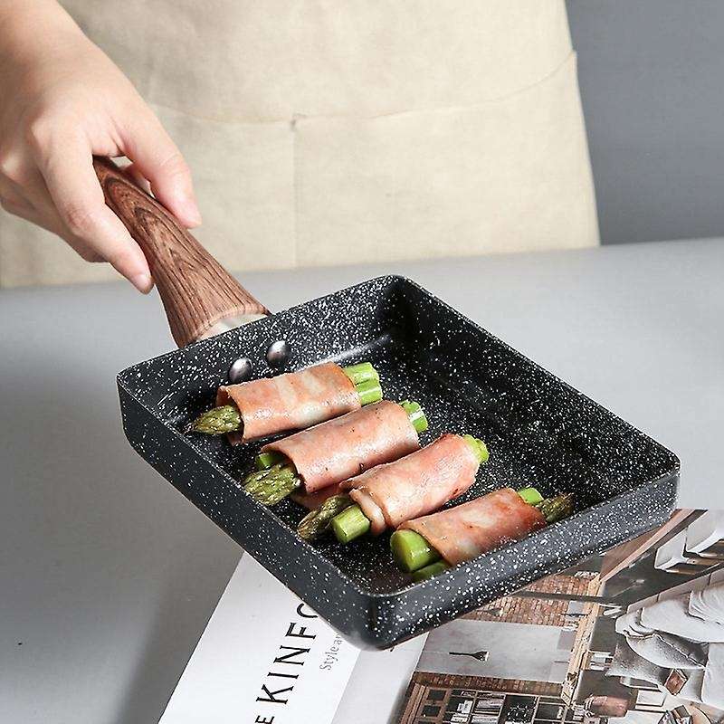 Square Non-stick Fried Eggs Pans Stainless Steel Breakfast Pot Mini