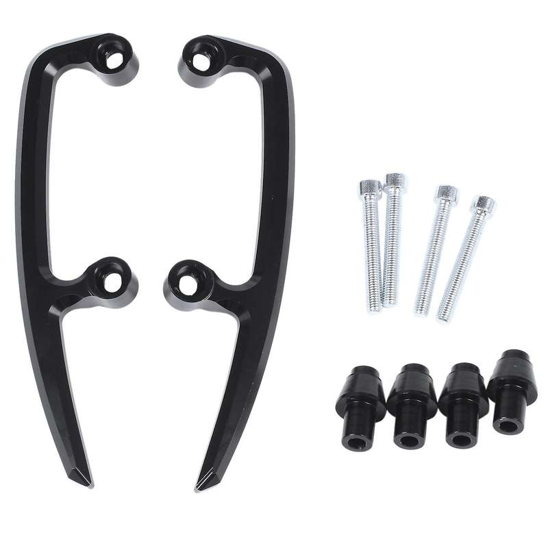 Motorcycle Cnc Aluminum Rear Grab Bars Seat(black)