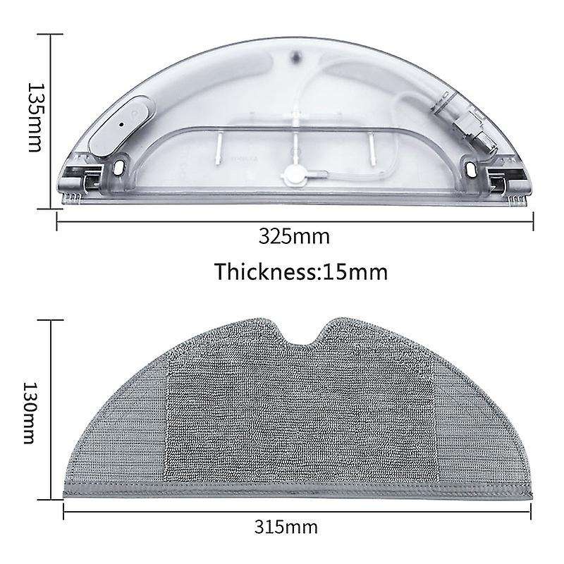 2pc Mop Rags Water Tank for Xiaomi Mijia Mi 1c Robot Vacuum Cleaner