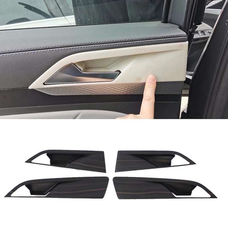Peach Wood Grain Car Inner Handle Door Bowl Cover For- Id.6x 2022