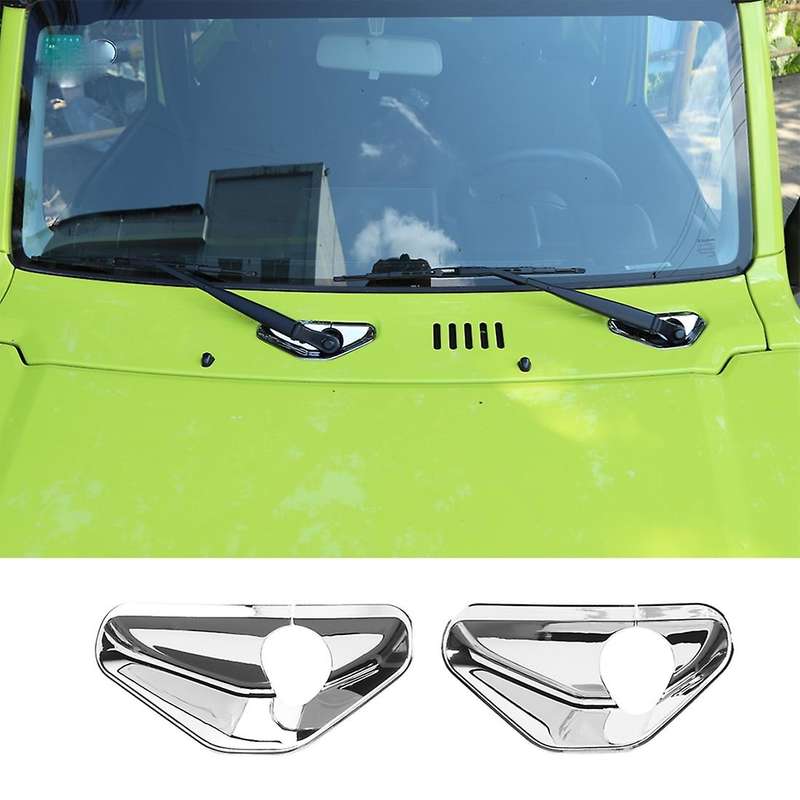 Car Front Windshield Wiper Base Decoration Trim Stickers,chrome