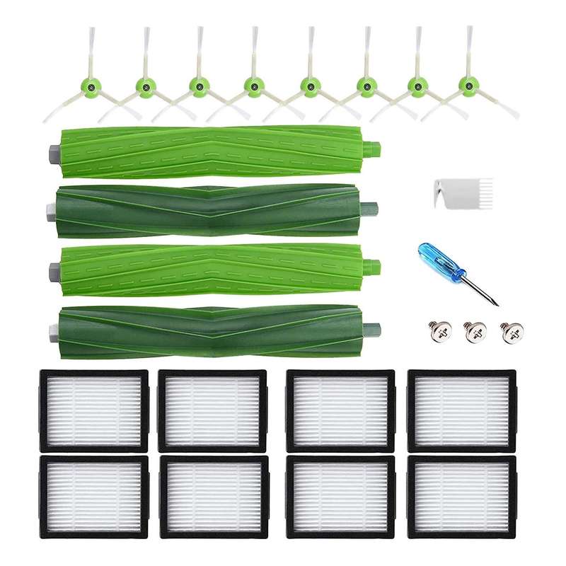 For Irobot Roomba E5 E5154 E6 I4 I7 Main Brush Side Brush Filter Set