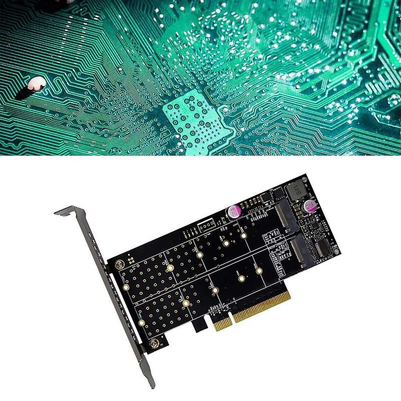 Pci-e X8 Dual Channel M.2 Nvme Ssd Expansion Card M.2 M Interface