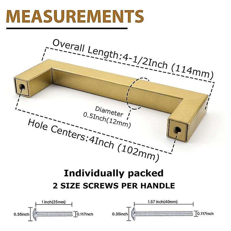 10pack 4in Cabinet Pulls Gold Cabinet Pulls,gold Pulls Hardware