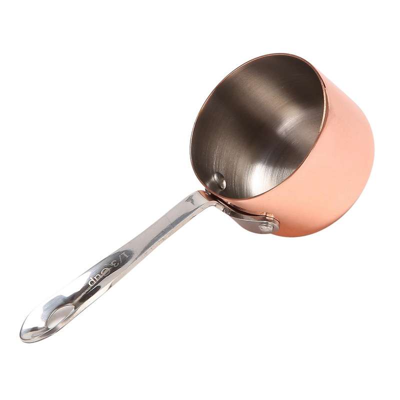2x Gravy Boats Copper Plated Sauce Cup Milk Cup Copper Pot 3.8cm