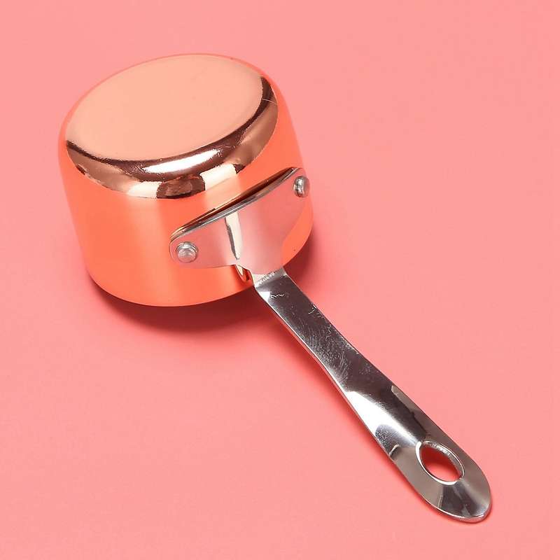 2x Gravy Boats Copper Plated Sauce Cup Milk Cup Copper Pot 3.8cm