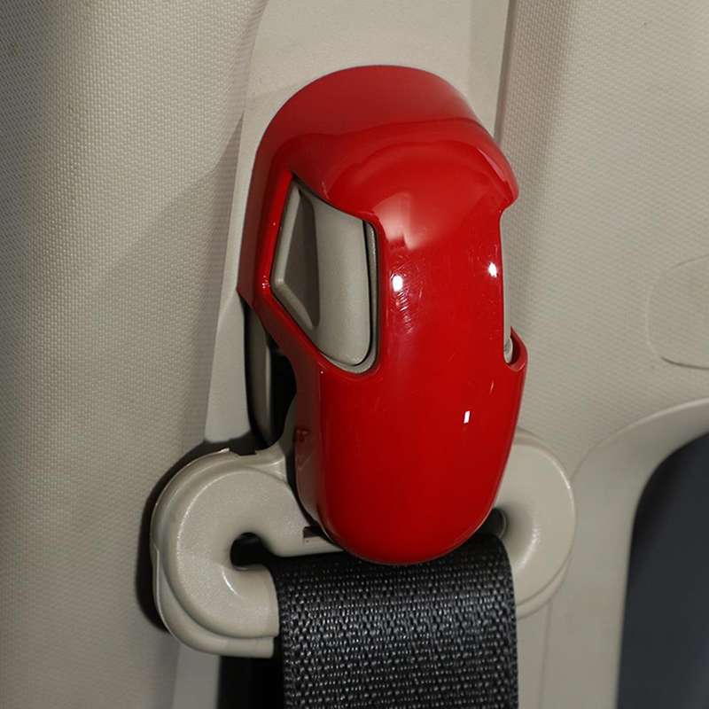 Car Seat Belt Buckle Cover for Dodge Ram 2010-2017, Red