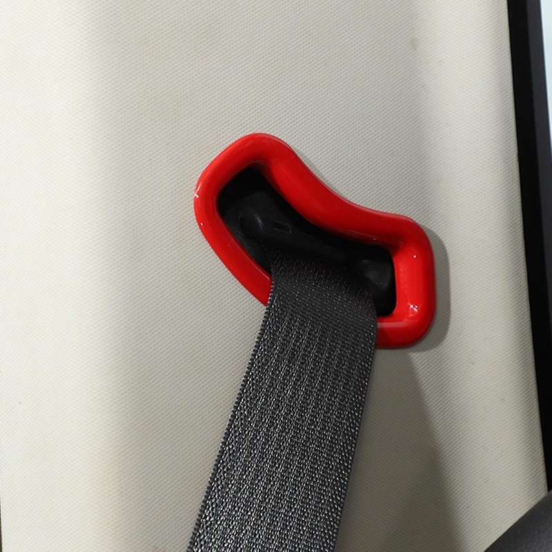 Car Seat Belt Buckle Cover for Dodge Ram 2010-2017, Red