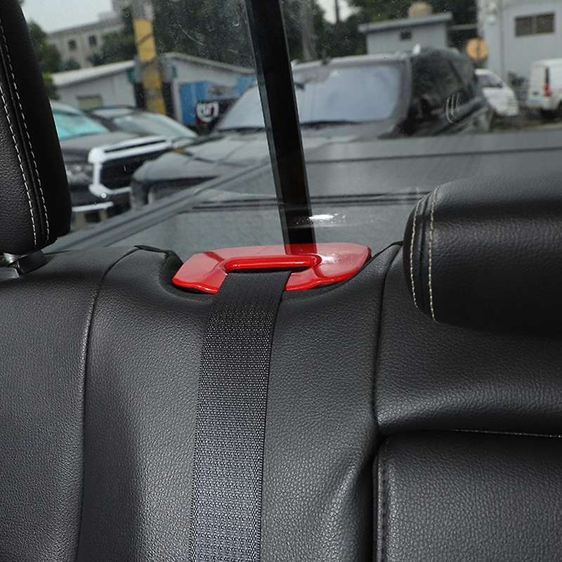 Car Seat Belt Buckle Cover for Dodge Ram 2010-2017, Red