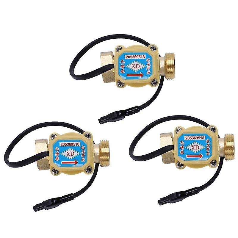 3x 26mm 3/4 Inch Pt Thread Connector 120w Pump Water Flow Sensor