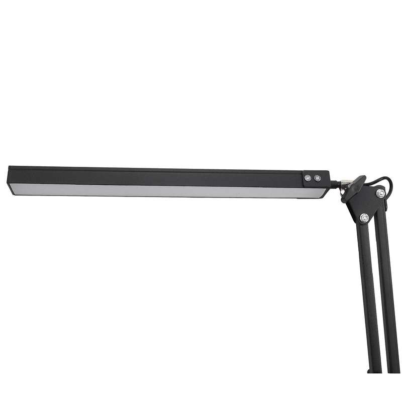 Led Desk Lamp with Clamp,adjustable Swing Arm for Study/office(black)