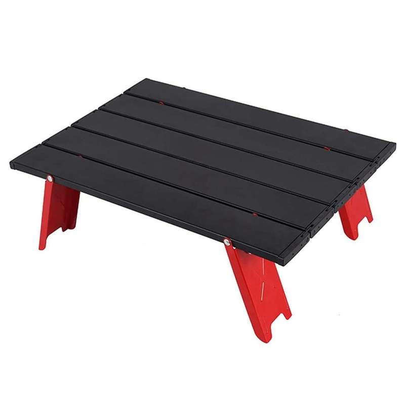 Mini Black Outdoor Folding Camping Tent Household Bed (red+black)