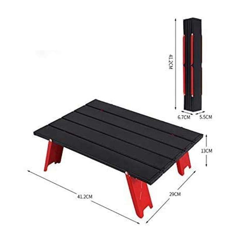 Mini Black Outdoor Folding Camping Tent Household Bed (red+black)
