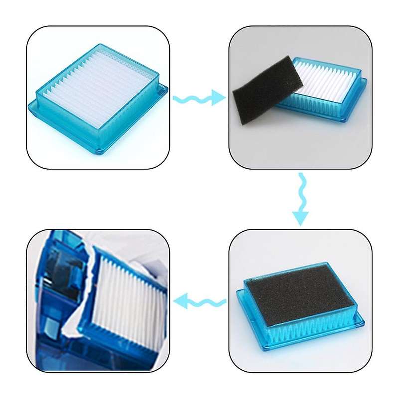 10pcs Hepa Filter Elements Handheld Parts for Puppyoo D-601 D-601a