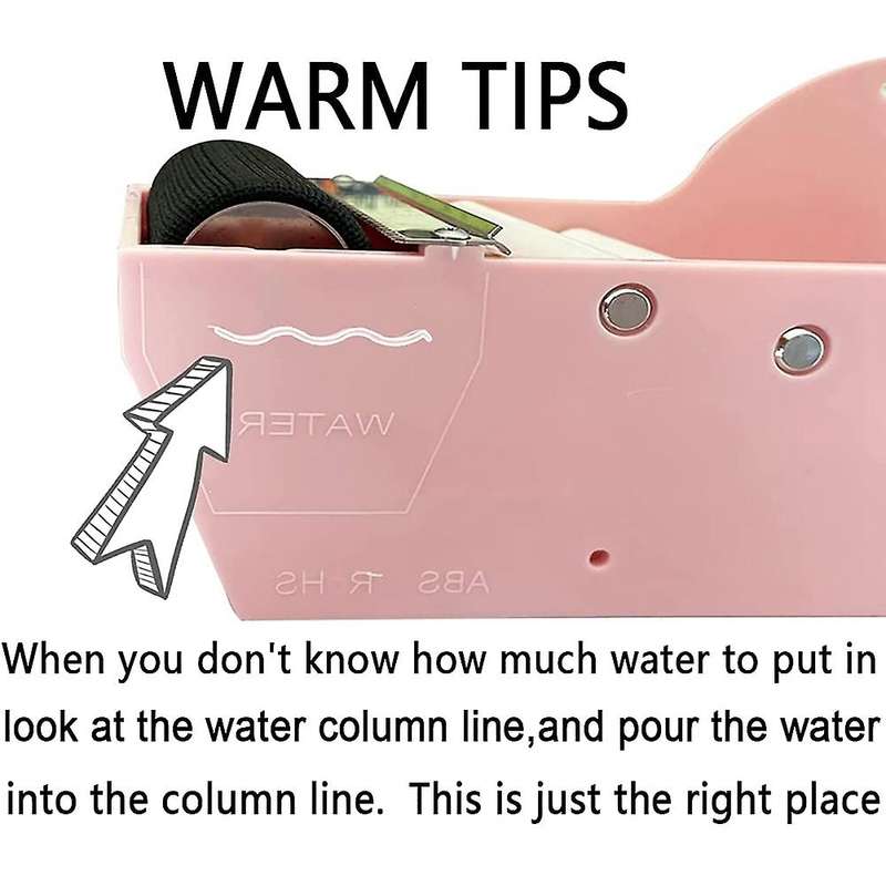 Desktop Pink Tape Dispenser,water Activated Tape Dispenser