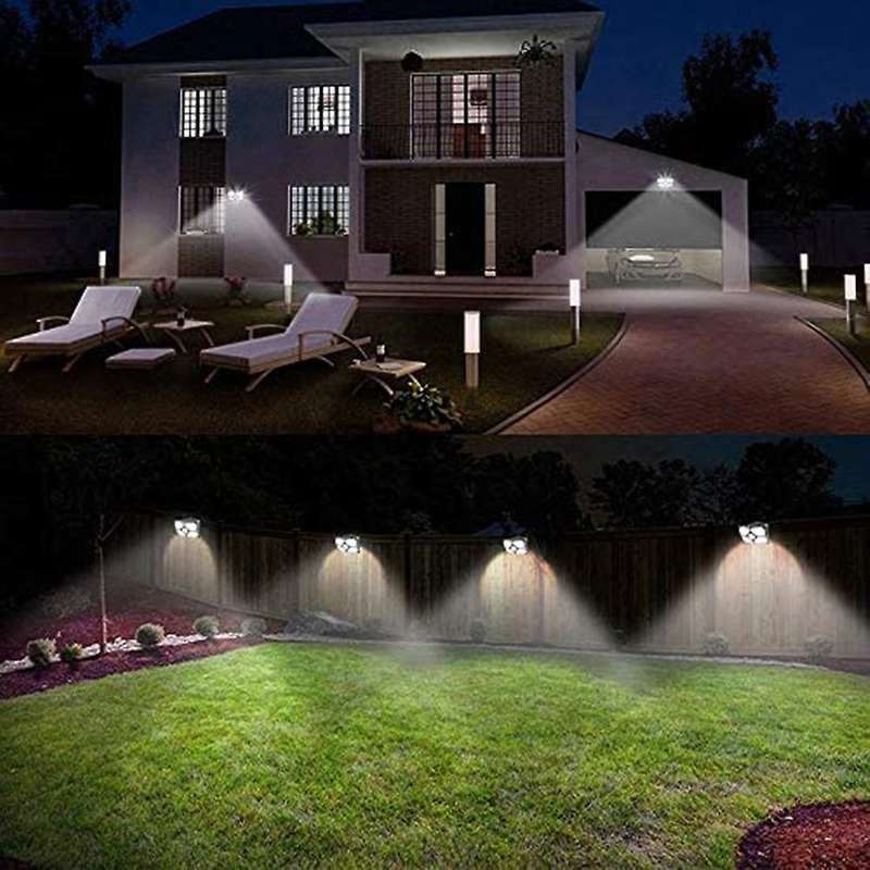 Street Lamp Yard Path Home Garden Solar Power Induction Wall Light