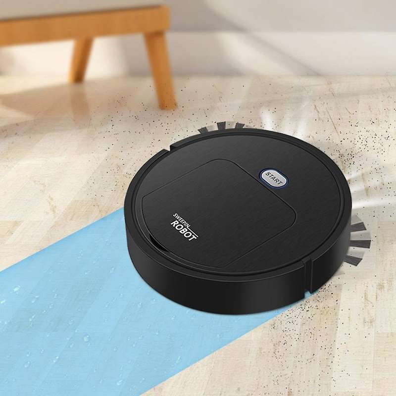 Intelligent Sweeping Robot 3 In 1 Rechargeable Robot Cleaner-white
