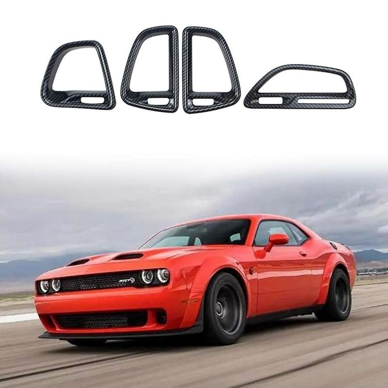 4pcs for Dodge Challenger 2015-2022 Front Air Outlet Panel Cover Trim