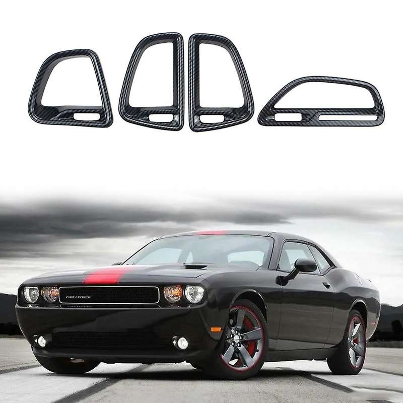 4pcs for Dodge Challenger 2015-2022 Front Air Outlet Panel Cover Trim