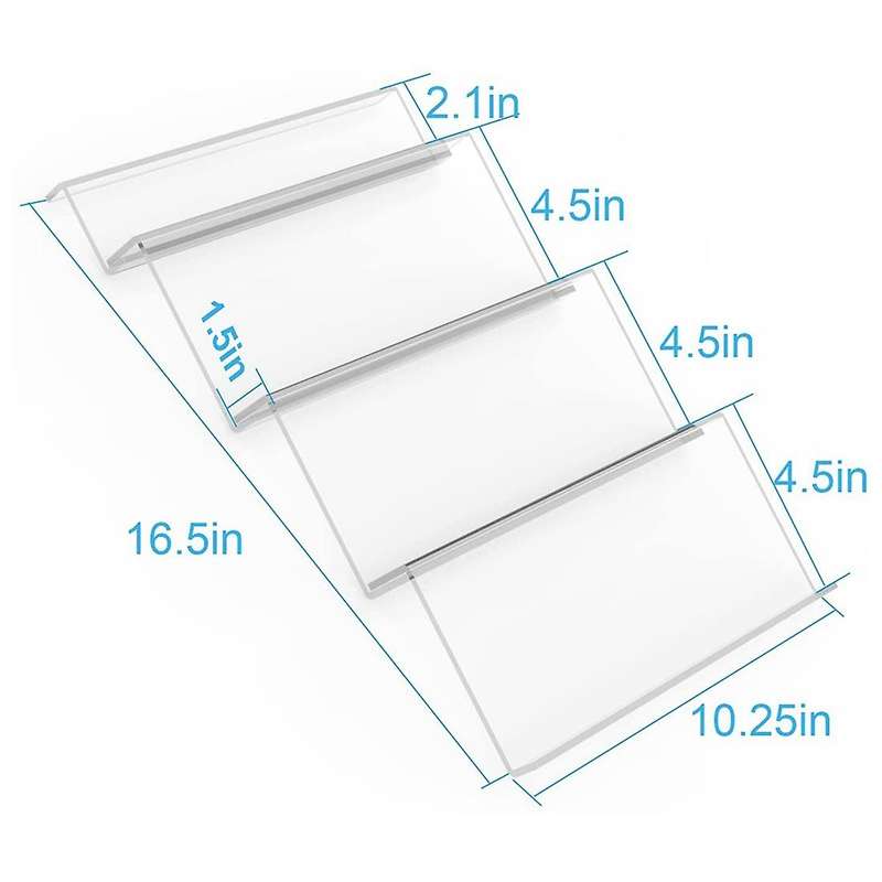 Acrylic Spice Rack Tray Insert 4 Tier Spice Drawer Organizer B