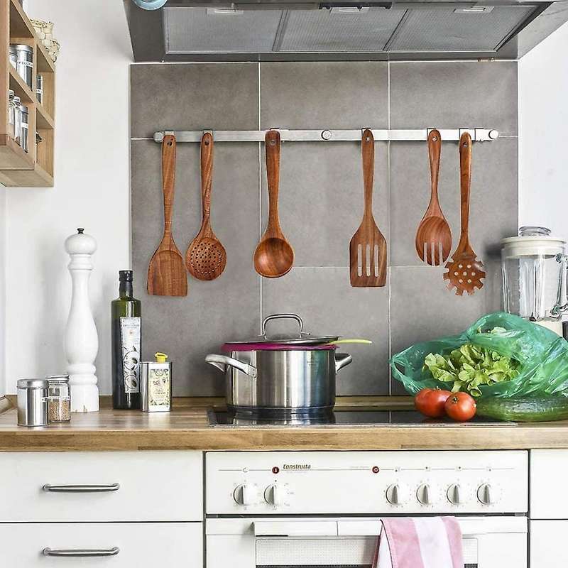 Wooden Spoons for Cooking Kitchen Wooden Spatula Set for Cooking C