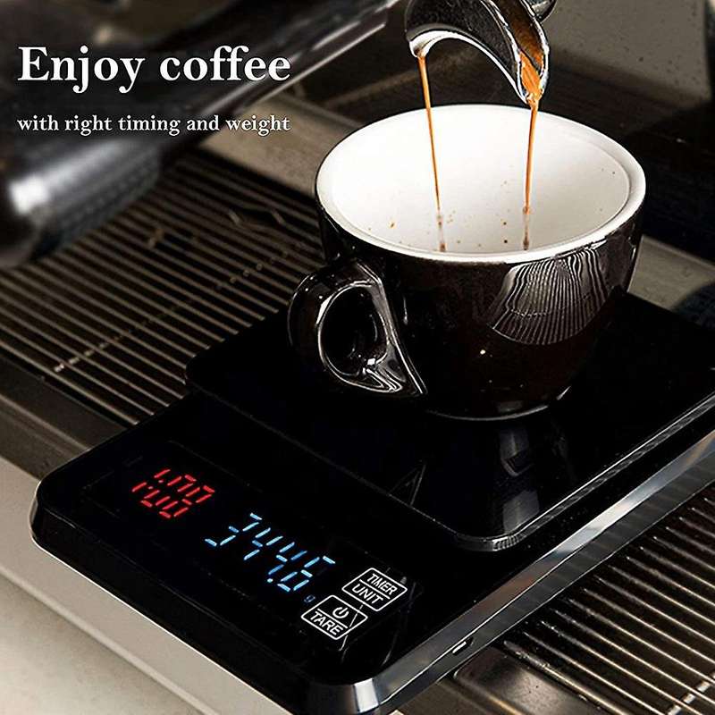 Kitchen Coffee Scale with Timer 5kg/0.1g with Touch Screen Display