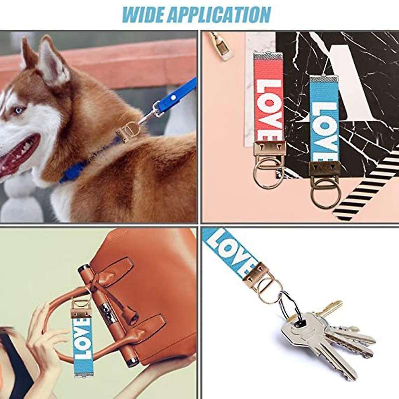 Key Fob Hardware Set,keychain Tool Includes 50pcs Key Fob Hardware