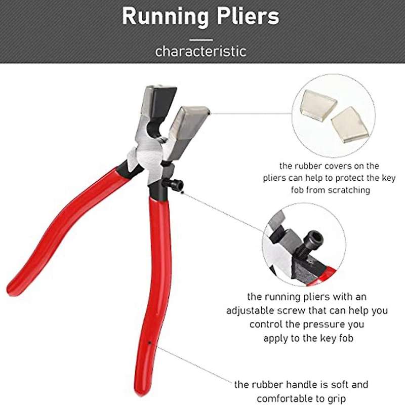 Key Fob Hardware Set,keychain Tool Includes 50pcs Key Fob Hardware