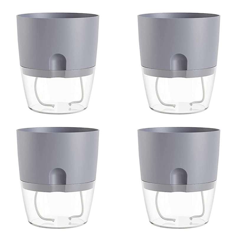 Kitchen Flower Pot Plant Pot Perfect As Herb Pot Set Of 4 Gray