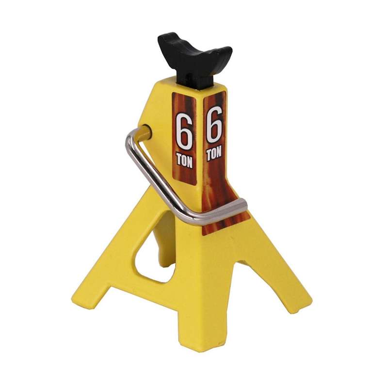 Metal Jack Stands 6 Ton Height Adjustable for 1/10 Rc Scx10-yellow