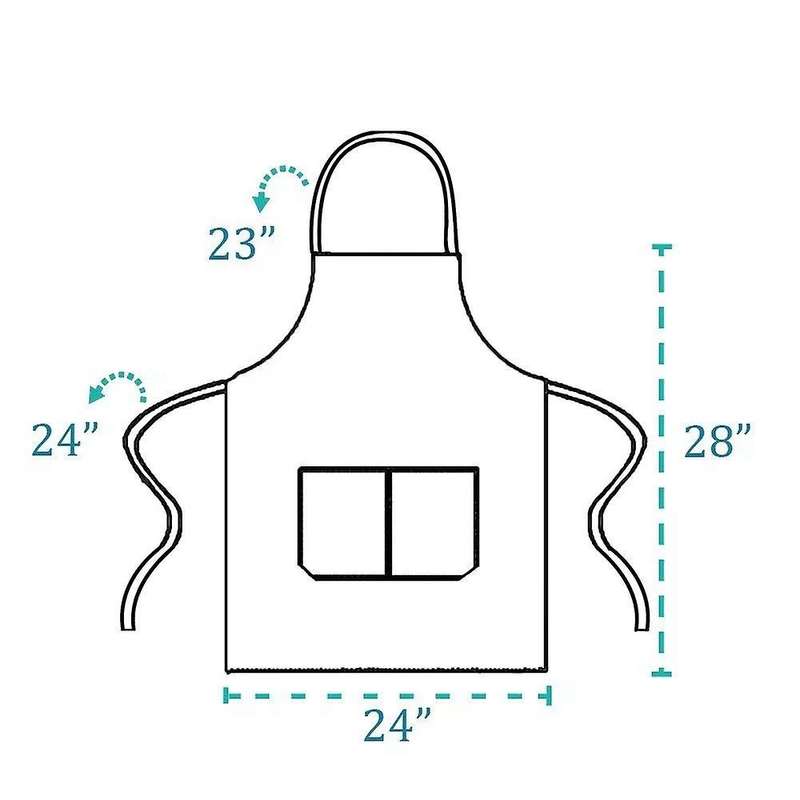10 Pack Bib Apron - Unisex Black Apron Bulk with 2 Roomy Pockets