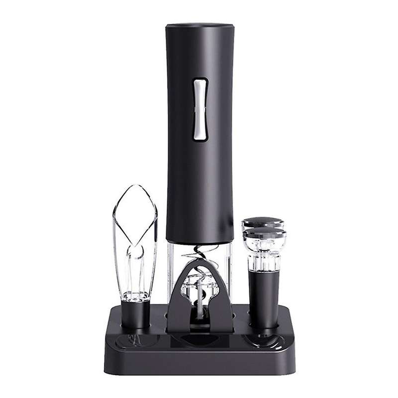 Electric Bottle Opener Set, with Storage Base, Battery Operated
