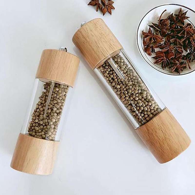 Salt Pepper Grinder Set Wood Pepper Grinder Salt and Pepper Mill