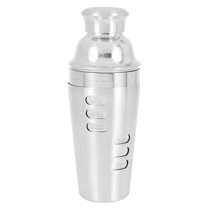 Cocktail Making Set,with Shaker Rotation Recipe Guide Bar (700ml)