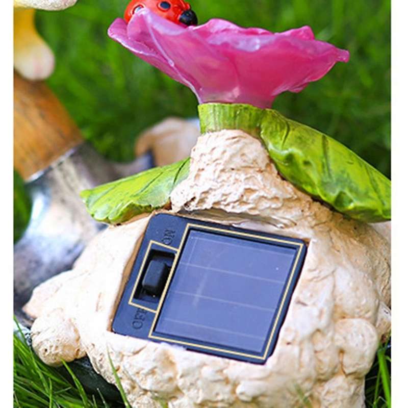 Cute Rabbit Solar Lamp Villa Outdoor Solar Rabbit Lawn Garden(white)