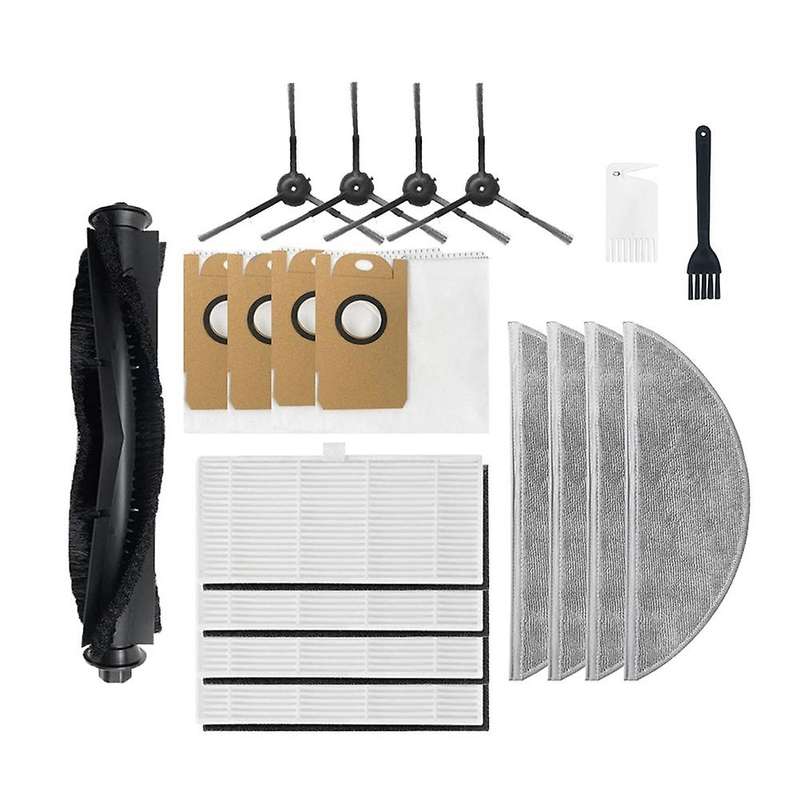Main Brush Hepa Filter Mop Cloth for Xiaomi Lydsto R1 Dust Bag