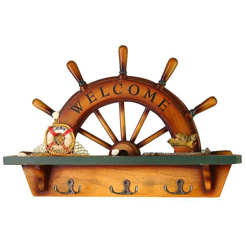 Mediterranean Style Wall Mounted Key Hooks Holder for Wall Organizer