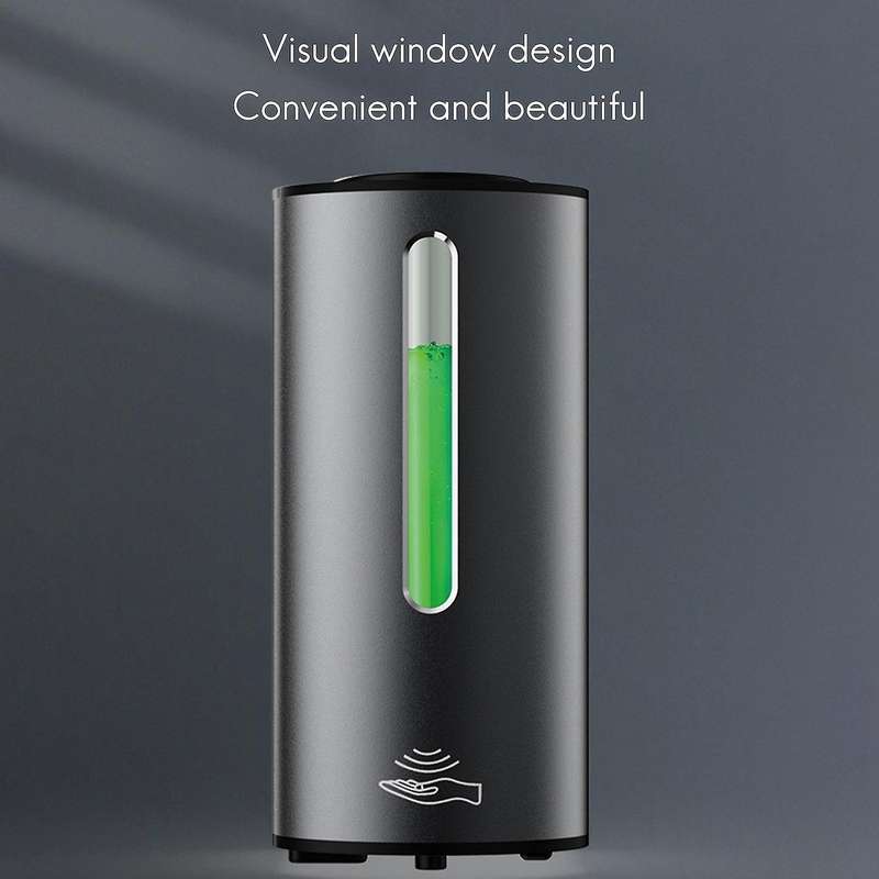 Touchless Automatic Soap Spray Dispenser for Kitchen Bathroom Gray