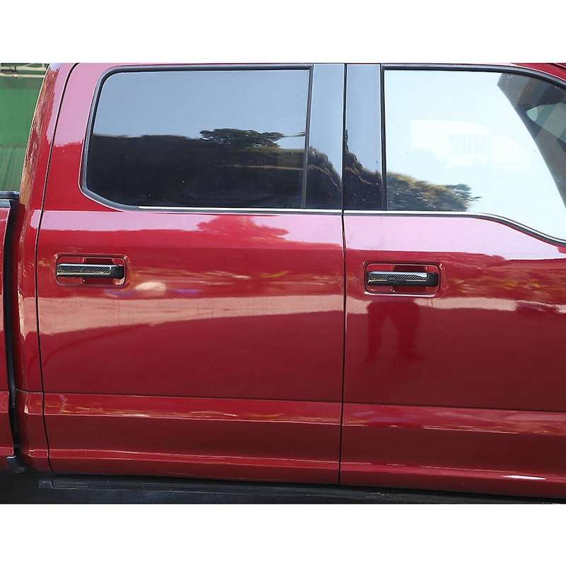 Exterior Door Handle Shell Decoration Cover Stickers Carbon Fiber