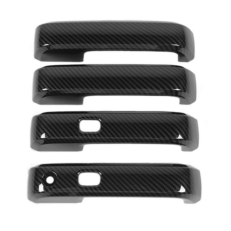 Exterior Door Handle Shell Decoration Cover Stickers Carbon Fiber