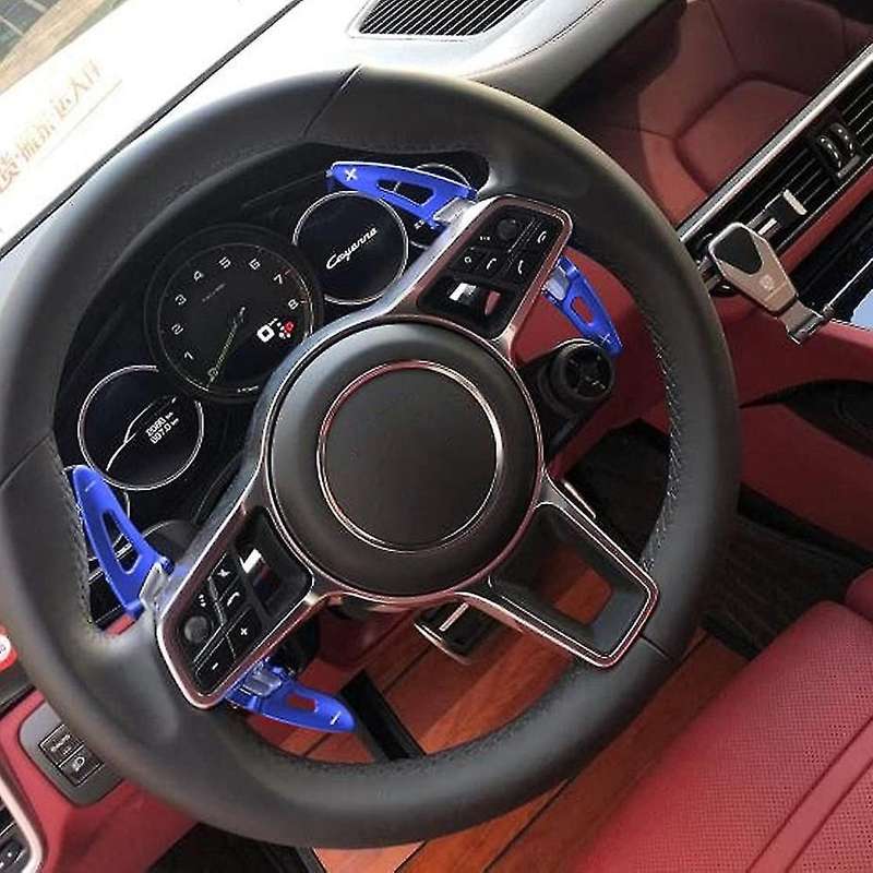 Car Steering Wheel Shift Paddle For-porsche Panamera Macan Blue