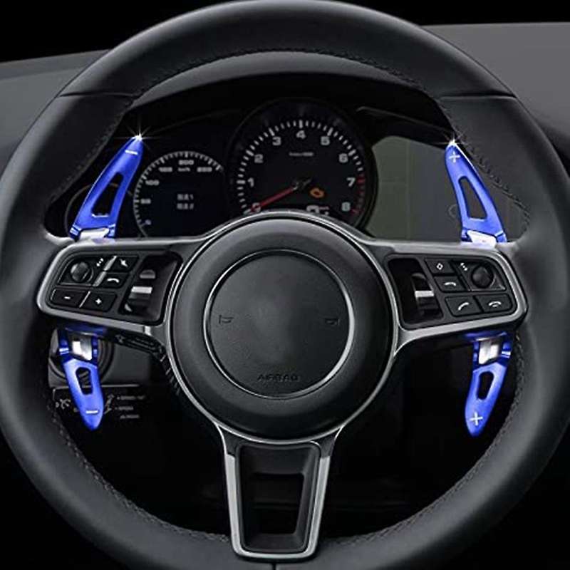 Car Steering Wheel Shift Paddle For-porsche Panamera Macan Blue
