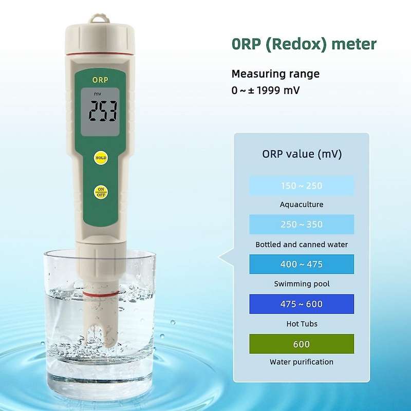 Digital Orp Meter, 0-+/-1999mv Measurement Range,water Quality Tester