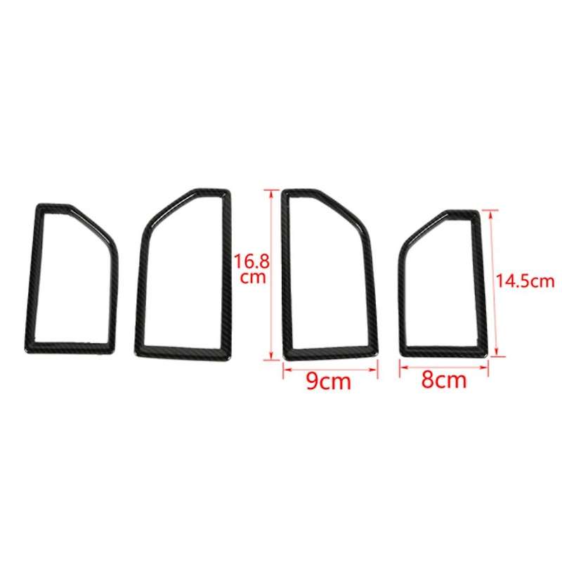 Outlet Vent Cover Trim for 2015-2020 Ford F150 Abs Carbon Fiber