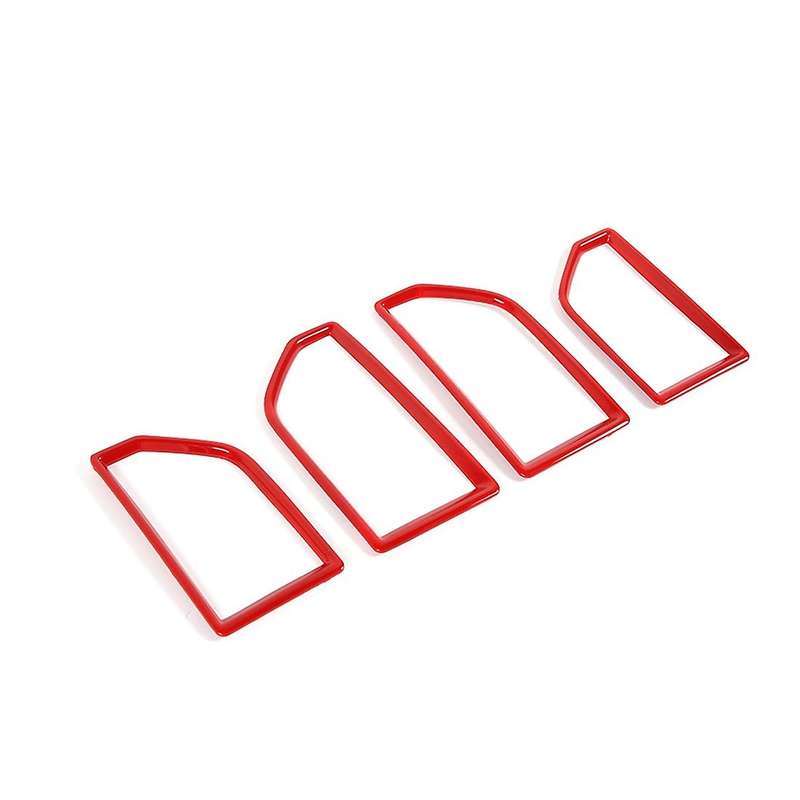Outlet Vent Cover Trim Sticker for 2015-2020 Ford F150 Abs Red